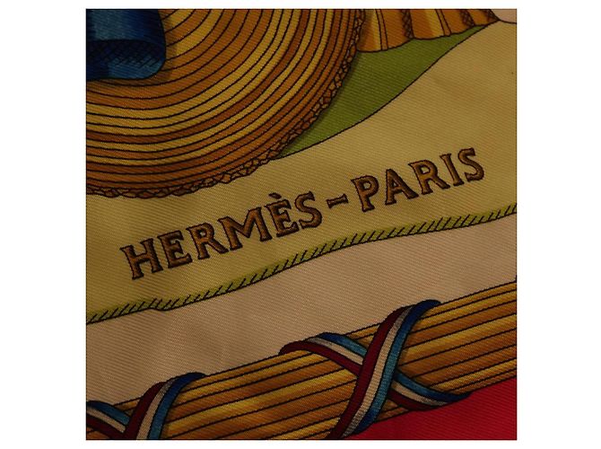 Hermès HERMES CARRE 90 LIBERTE EGALITE FRATERNITE Sciarpa Seta Rosa Aut ar9934 - vista 10