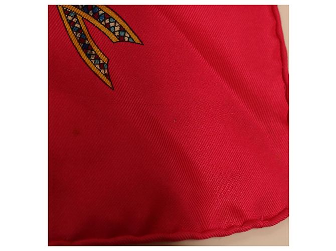 Hermès HERMES CARRE 90 LIBERTE EGALITE FRATERNITE Sciarpa Seta Rosa Aut ar9934 - vista 6
