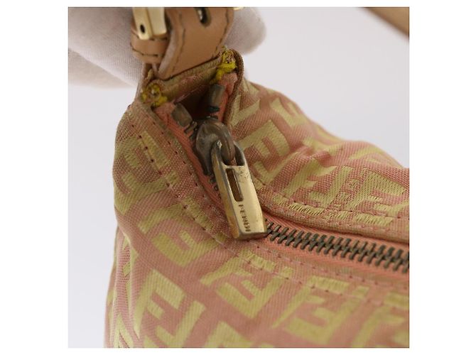 FENDI Zucchino Borsa a mano in tela Oro rosa Auth fm2528 - vista 10