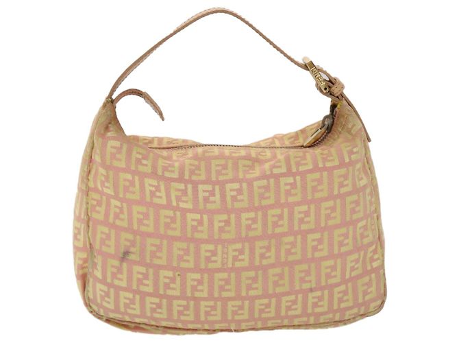 FENDI Zucchino Borsa a mano in tela Oro rosa Auth fm2528 - vista 2