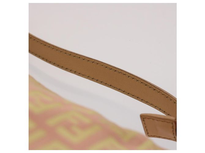 FENDI Zucchino Borsa a mano in tela Oro rosa Auth fm2528 - vista 8