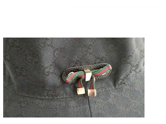 Cappello bucket Gucci monogramma GG nero - vista 4