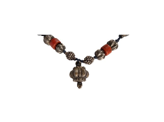 Autre Marque Collezione Privée Collana vintage con perline e ciondoli Multicolore - vista 2