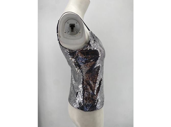 Rta tops T.International XS Glitter Plata - vista 3