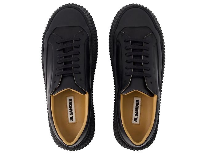 Turnschuhe – Jil Sander – Leder – Schwarz - vista 4