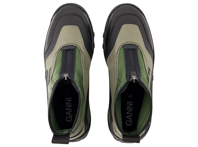 Performance High Sneakers - Ganni - Polyester - Khaki - view 4
