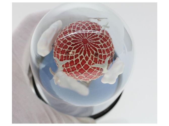 LOUIS VUITTON Snow Globe Balloon VIP Only Clear Red LV Auth ar9928 - view 5