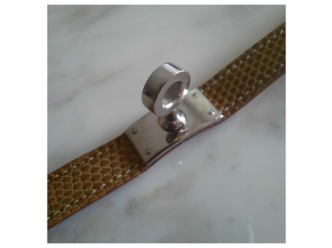 Kelly Double Tour Bracciale Hermès - Modello Kelly doppio giro - Lucertola Beige - vista 8
