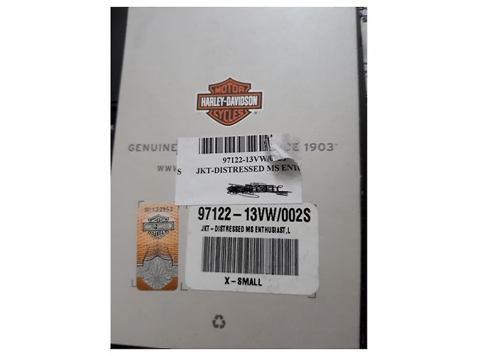 Autre Marque Harley Davidson Lederjacke Schwarz - Ansicht 4