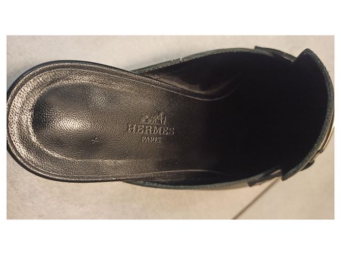 Hermès Vincennes mules size 40 Black - view 14