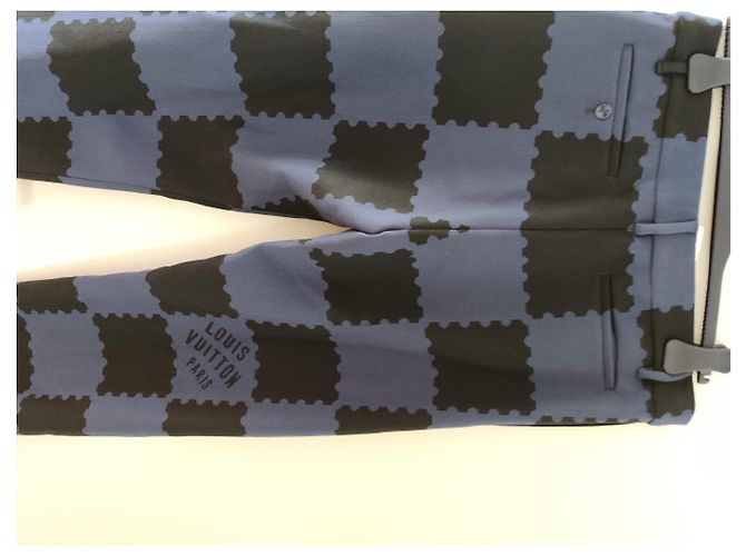 Pantaloni Louis Vuitton x Nigo Blu navy - vista 7