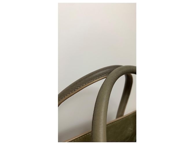 Borsa tote Céline Phantom in pelle beige - vista 10