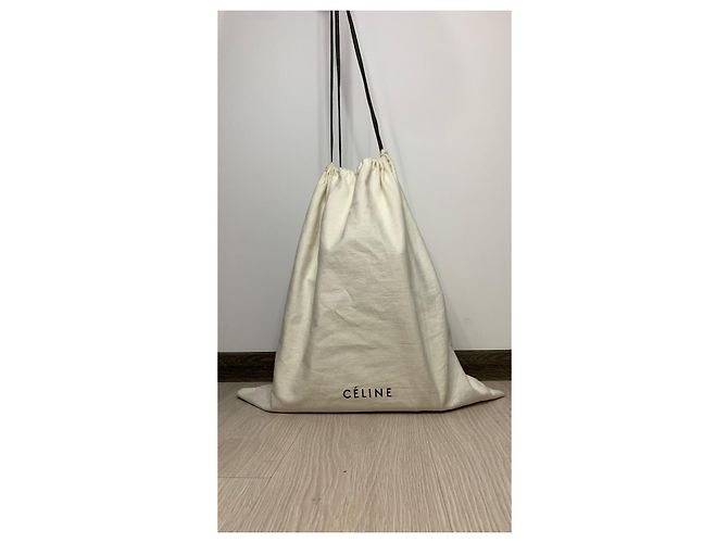 Borsa tote Céline Phantom in pelle beige - vista 15