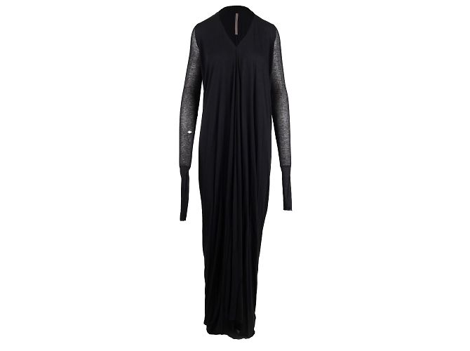 Rick Owens langes Kleid Schwarz - Ansicht 2