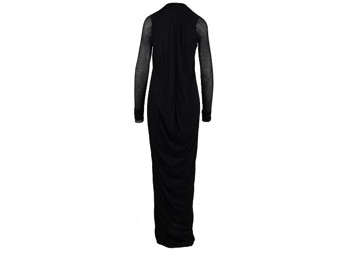 Rick Owens langes Kleid Schwarz - Ansicht 3