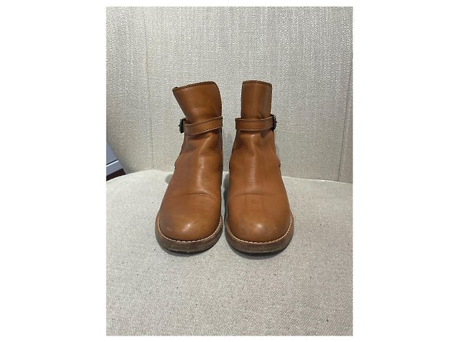 ACNE STUDIOS Botas de tobillo T.EU 35 Cuero Camello - vista 2