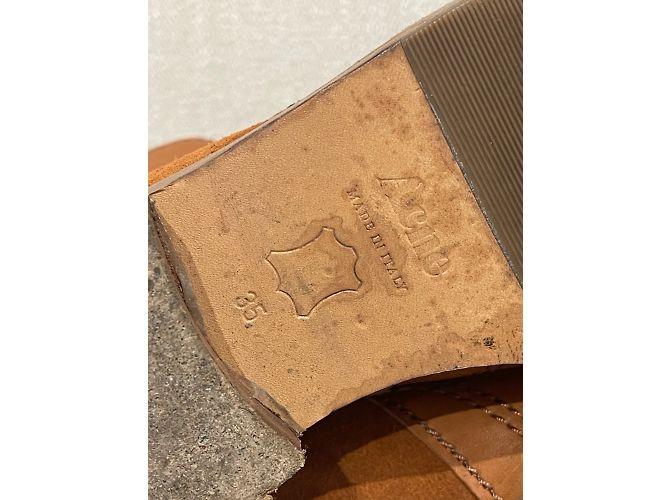 ACNE STUDIOS Botas de tobillo T.EU 35 Cuero Camello - vista 6