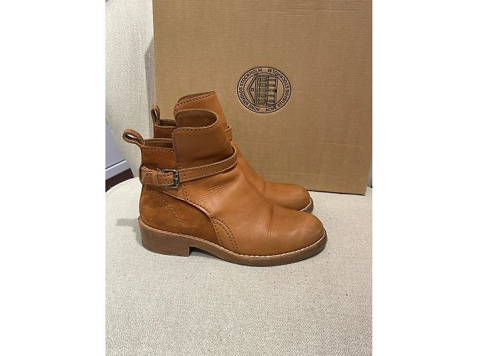 ACNE STUDIOS Botas de tobillo T.EU 35 Cuero Camello - vista 7