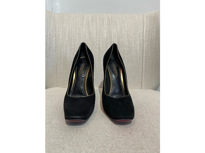 LOUIS VUITTON Tacchi T.EU 35.5 Camoscio Nero - vista 3