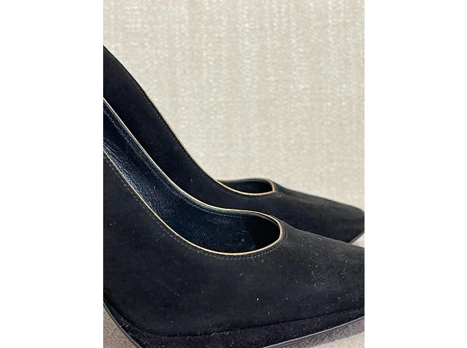LOUIS VUITTON Tacchi T.EU 35.5 Camoscio Nero - vista 4
