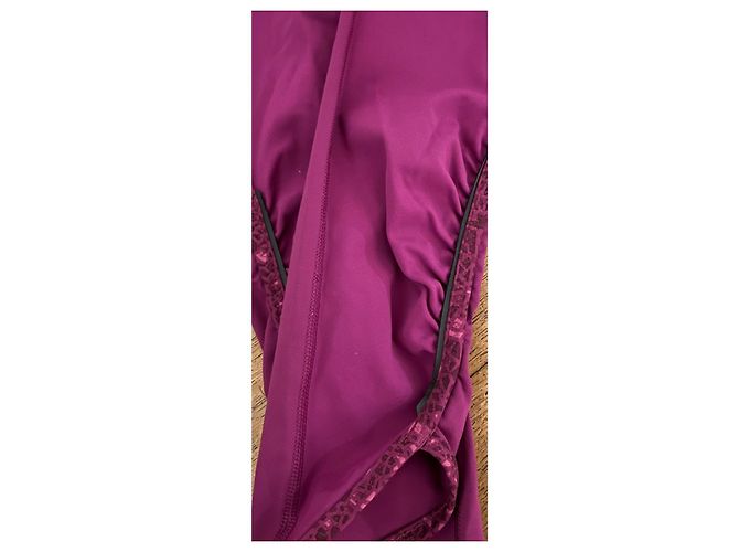 Autre Marque Lululemon Leggings Fuchsia mit Mini Gesäßtasche Pink - Ansicht 5