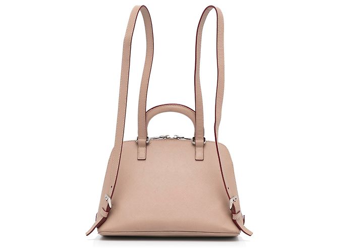 Prada Mochila Saffiano Lux Promenade Marrom Carne - vista 4