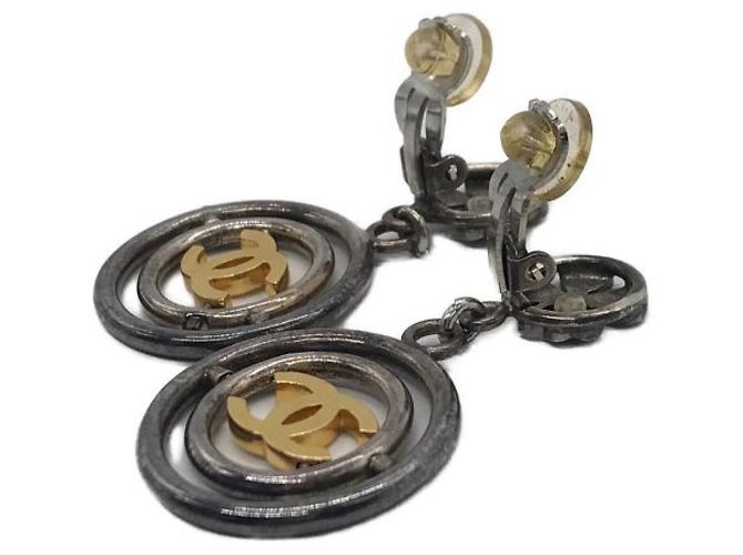 *** Orecchini oscillanti CHANEL Cocomark trifoglio - vista 3