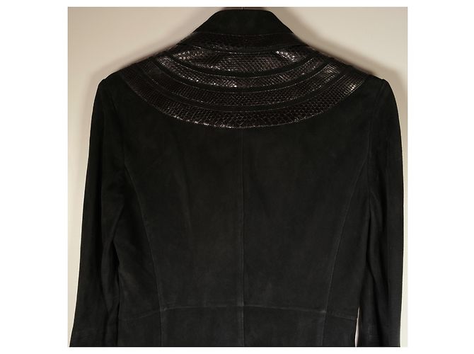 Erstaunliche Gucci Tom Ford Runway Jacke mit Python Schwarz - Ansicht 11