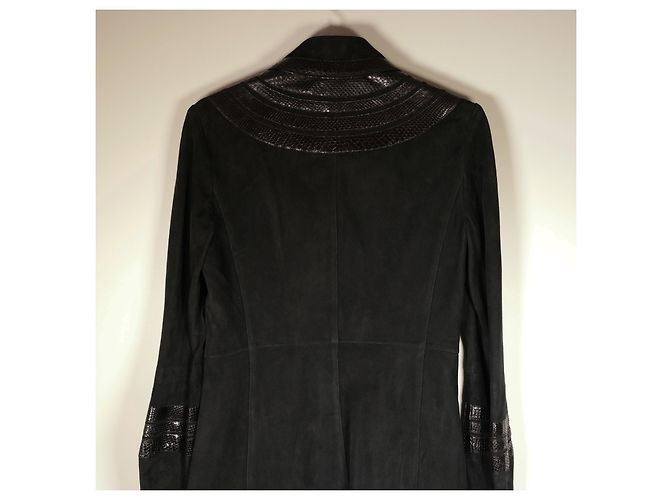 Erstaunliche Gucci Tom Ford Runway Jacke mit Python Schwarz - Ansicht 12