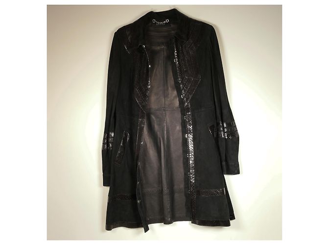 Erstaunliche Gucci Tom Ford Runway Jacke mit Python Schwarz - Ansicht 3