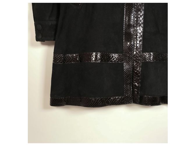 Erstaunliche Gucci Tom Ford Runway Jacke mit Python Schwarz - Ansicht 5
