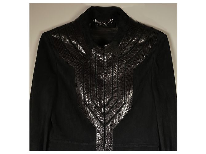 Erstaunliche Gucci Tom Ford Runway Jacke mit Python Schwarz - Ansicht 6