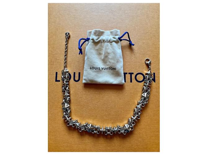 Louis Vuitton Mi collar de cadena de flores Gris - vista 2