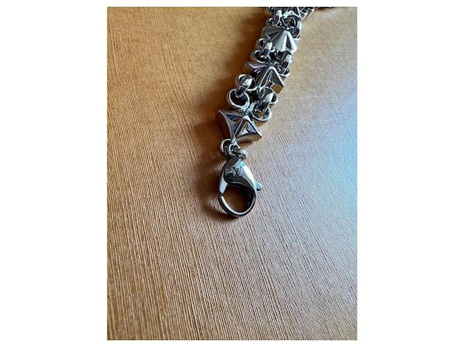 Louis Vuitton Mi collar de cadena de flores Gris - vista 5