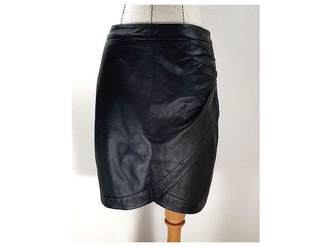 Falda de piel de cordero negra Day Birger & Mikkelsen Negro - vista 4