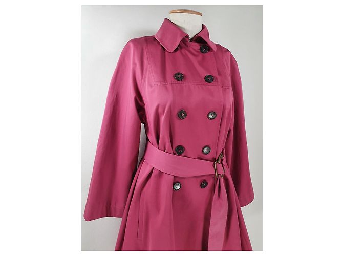 Kenzo Trenchcoat Rosa Baumwolle Pink Fuschia - Ansicht 2