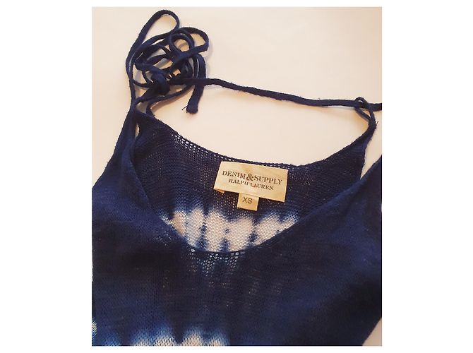 Ralph Lauren Denim and Supply Kleid Blau Viscose - Ansicht 5