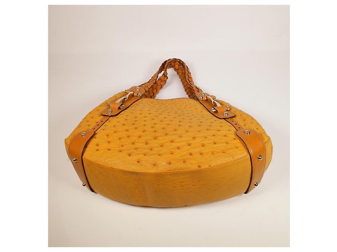 Stupenda borsa Gucci Pelham Struzzo Cammello - vista 8