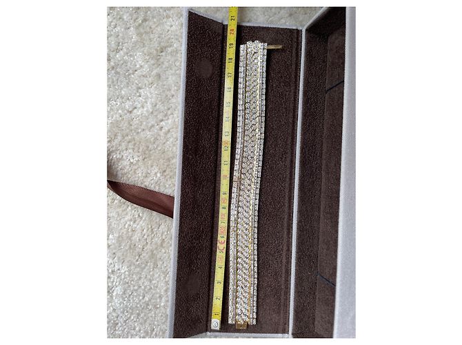 Autre Marque Bracciale con diamanti in oro bianco e giallo 12.25 carati Multicolore - vista 4
