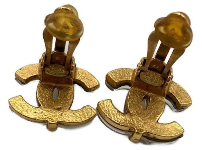 ***Pendientes marca coco CHANEL Dorado - vista 2