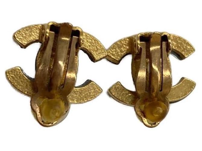 ***Pendientes marca coco CHANEL Dorado - vista 3