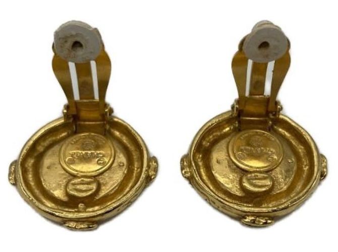 *** Orecchini vintage CHANEL con marchio cocco D'oro - vista 3