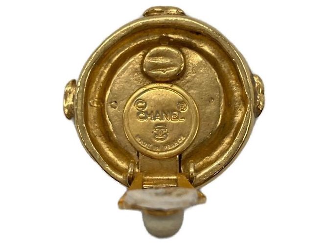 *** Orecchini vintage CHANEL con marchio cocco D'oro - vista 6