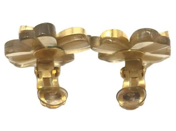 ***CHANEL Vintage-Ohrringe mit Blumen-Coco-Mark Golden - Ansicht 3