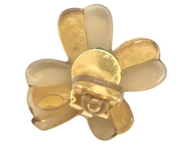 ***CHANEL Vintage-Ohrringe mit Blumen-Coco-Mark Golden - Ansicht 4