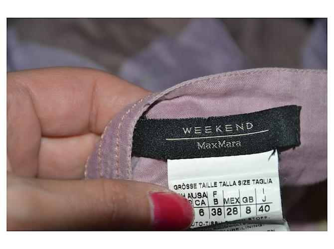 Saia estampada Weekend Max Mara de algodão Multicor - vista 3