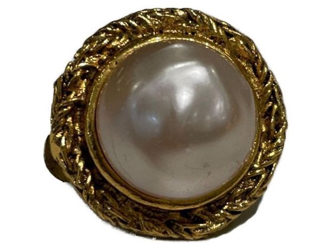 ***Orecchini di perle moda vintage CHANEL D'oro - vista 6