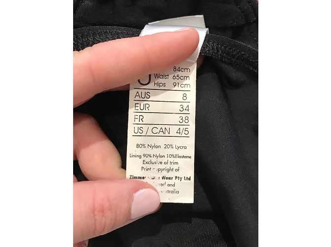 ZIMMERMANN Bademode T.FR 34 Synthetisch Schwarz - Ansicht 7