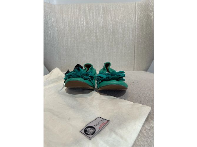 Bailarinas LANVIN T.EU 36 Cuero Verde - vista 8
