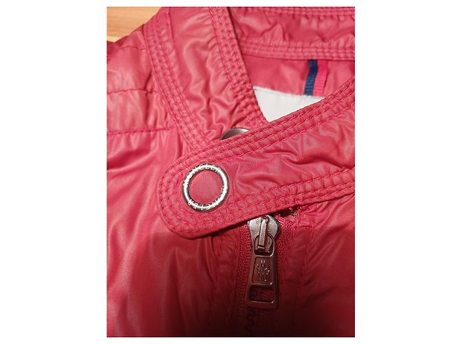 Moncler Bomberjacke Rot Nylon - Ansicht 7